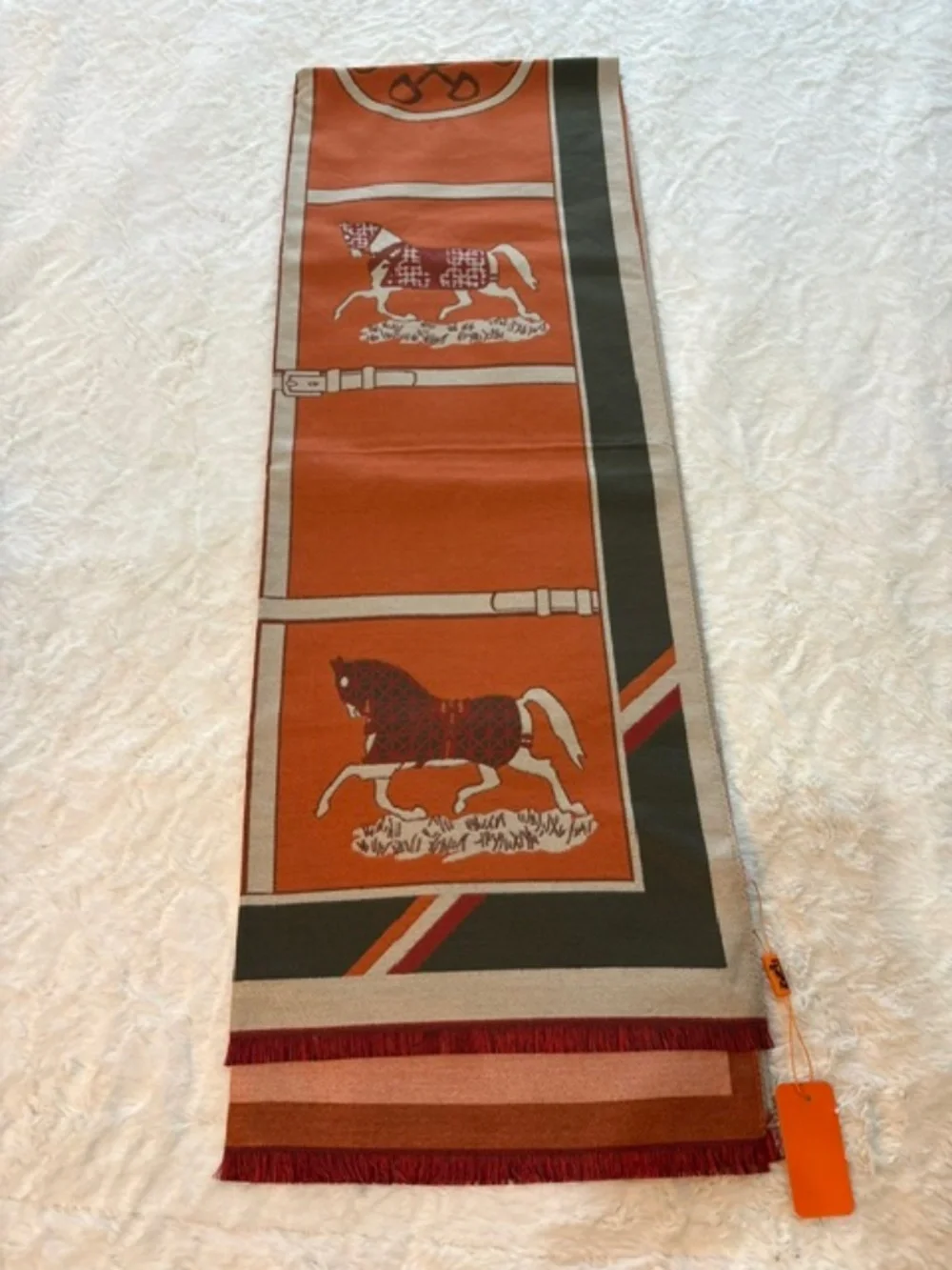 Hermes Style Large Scarf